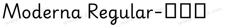 Moderna Regular字体转换